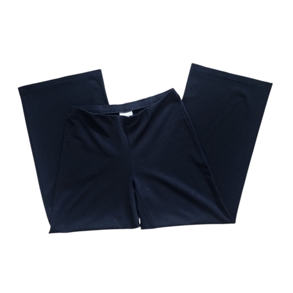 J. Jill Pull-on Knit Ponte Pants Size Small Petite Black Straight Leg Cropped. - Picture 3 of 6